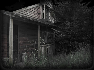 Photograph of the front porch of Milburn Manor