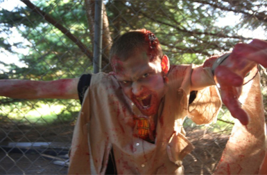 Photograph of a zombie at Milburn Manor